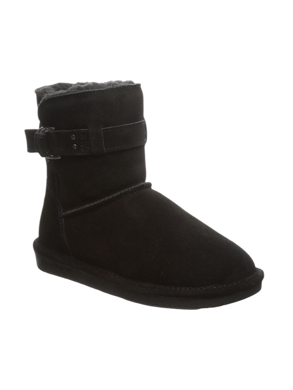 BearPaw Tessa Black Fleece-Lined Boots Size 9